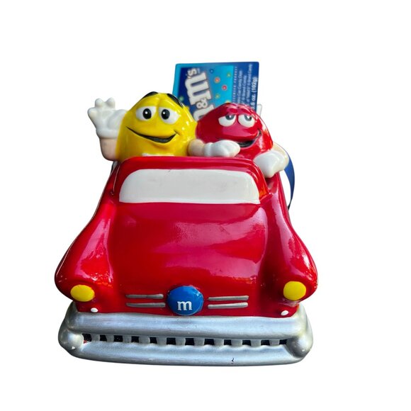 M&M Ceramic Retro Car Candy Dish by Galerie Vintage Released in 2002 - Picture 1 of 6